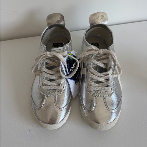 Onitsuka Tiger 37 NWT Mexico 66 Silver Metallic Sneakers - Picture 5 of 13